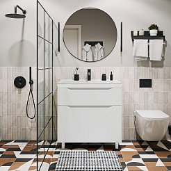 Vivon Тумба под раковину Shelly 80 белая матовая – фотография-2